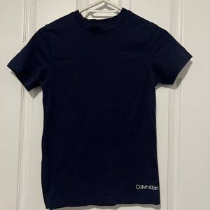 Calvin Klein Women’s Dark Blue Short Sleeve Tee